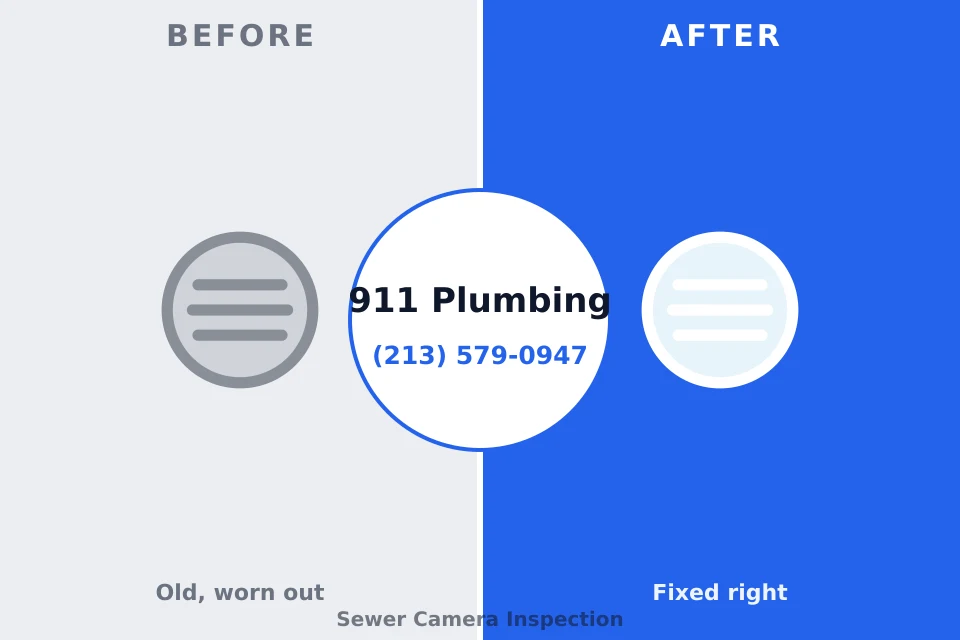 Before and after: plumbing repair Forest View, IL